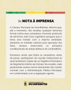 Nota à Imprensa